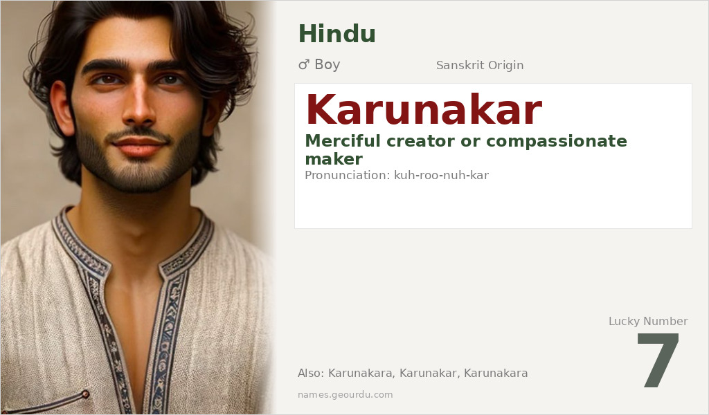 Karunakar Name Meaning and Details