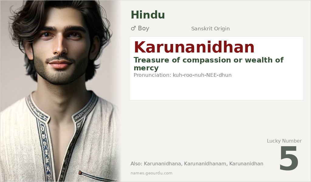 Karunanidhan Name Meaning and Details