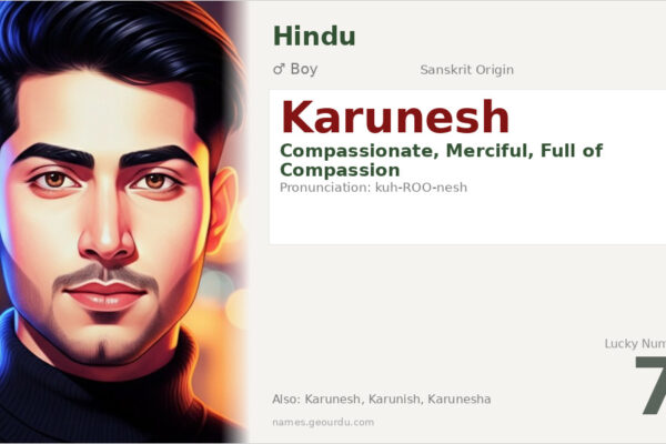 Karunesh Name Meaning — Origin, Gender & Details (2025)