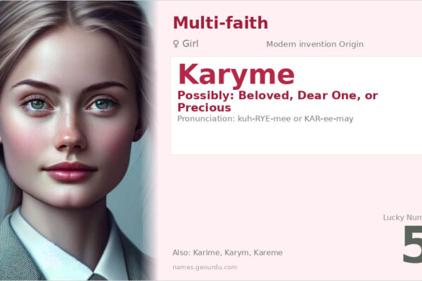 Karyme Name Meaning — Origin, Gender & Details (2025)