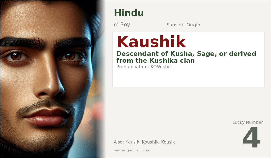 Kaushik Name Meaning and Details