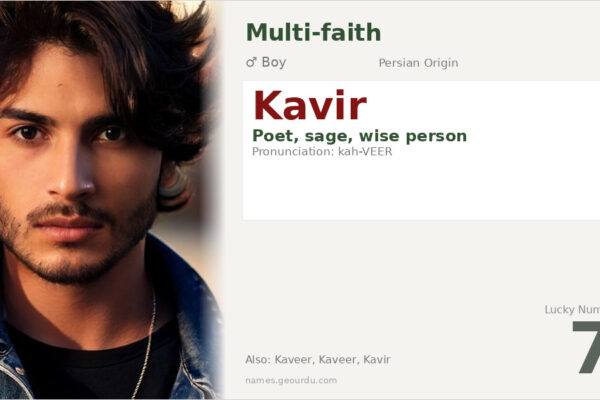 Kavir Name Meaning — Persian Origin, Boy Name & Details (2025)