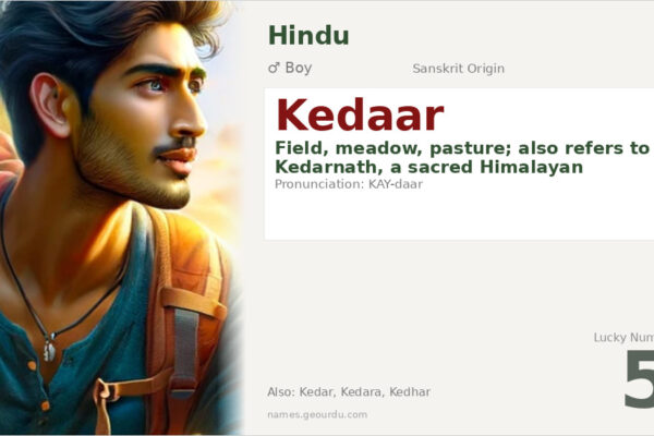 Kedaar Name Meaning — Sanskrit Origin, Boy Name & Details (2025)