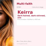 Keirra Name Meaning and Details