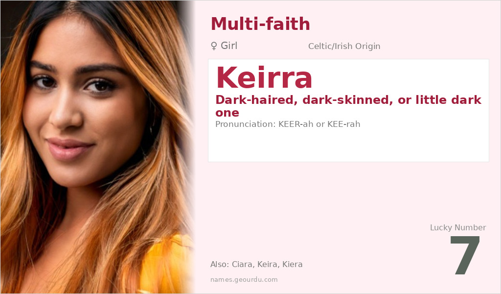 Keirra Name Meaning and Details