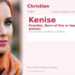 Kenise Name Meaning and Details