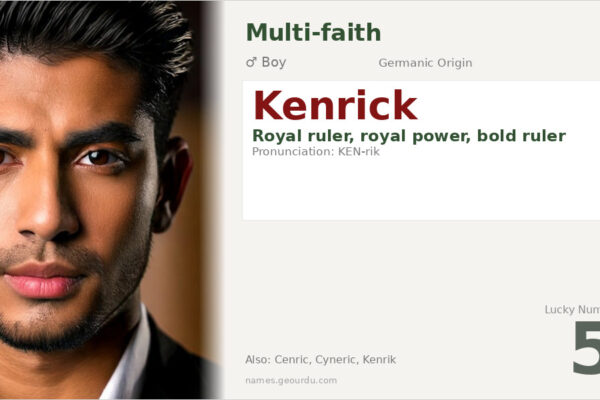Kenrick Name Meaning — Origin, Gender & Details (2025)