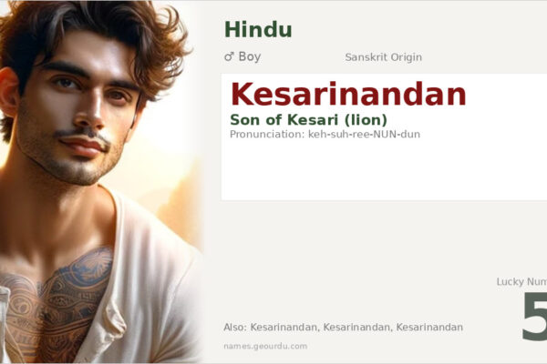 Kesarinandan Meaning — Origin, Gender & Details (2025)