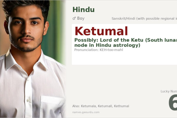 Ketumal Name Meaning — Origin, Gender & Details (2025)