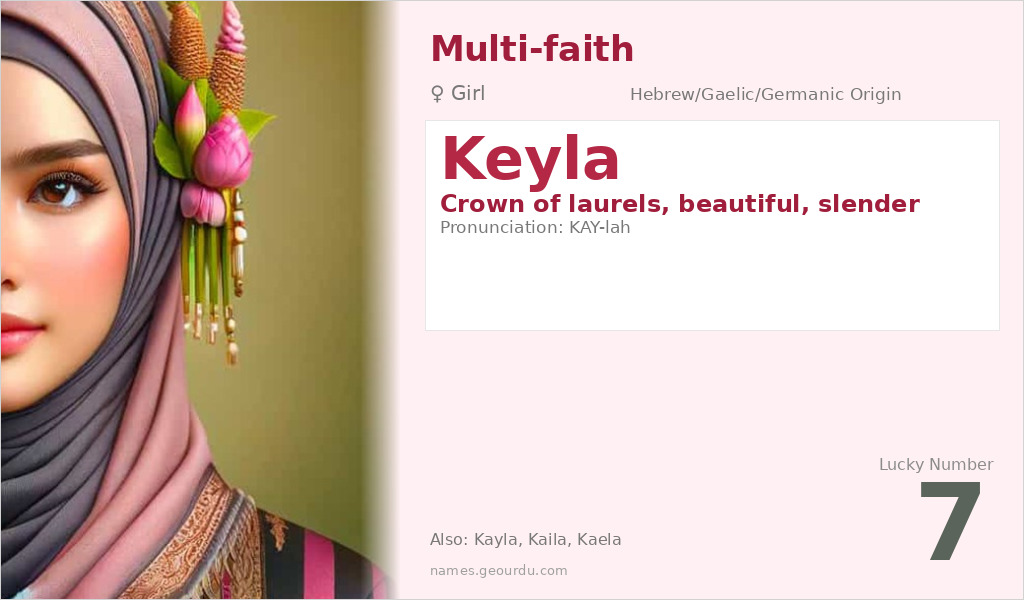 Keyla Name Meaning and Details