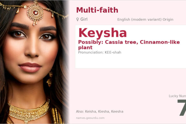 Keysha Name Meaning — Origin, Gender & Details (2025)