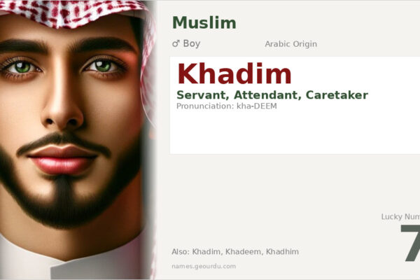 Khadim Name Meaning — Arabic Origin, Boy Name & Details (2025)
