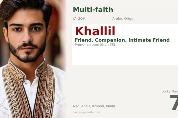 Khallil Name Meaning — Arabic Origin, Boy Name & Details (2025)