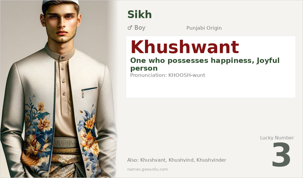 Khushwant Name Meaning and Details