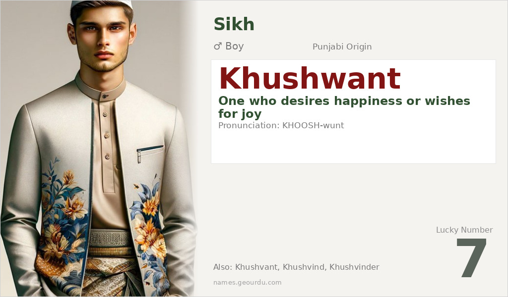 Khushwant Name Meaning and Details
