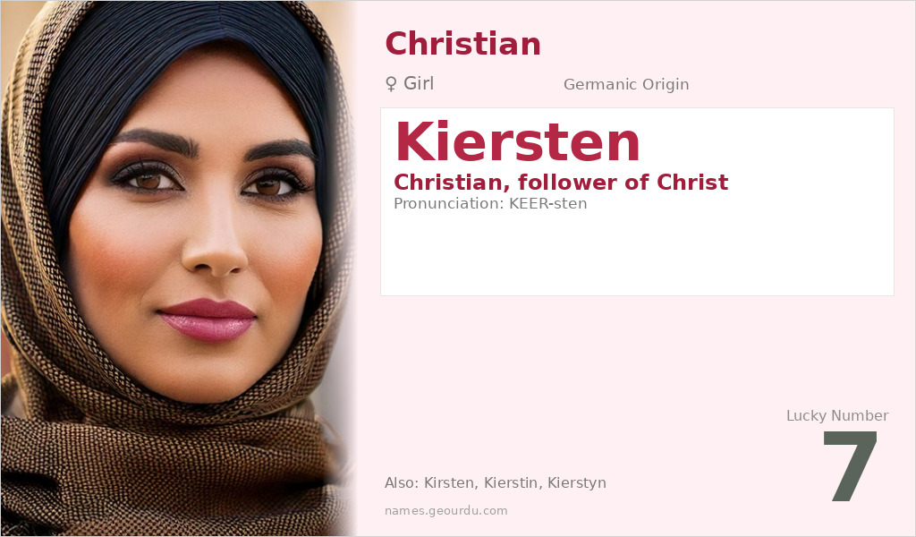 Kiersten Name Meaning and Details