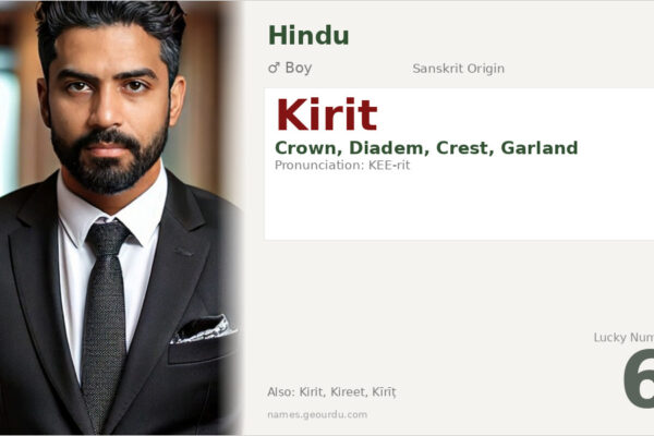 Kirit Name Meaning — Sanskrit Origin, Crown, & Details (2025)