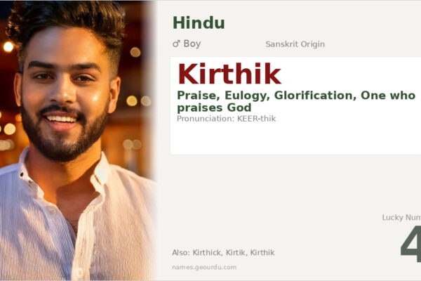 Kirthik Meaning — Sanskrit Origin, Boy Name & Details (2025)