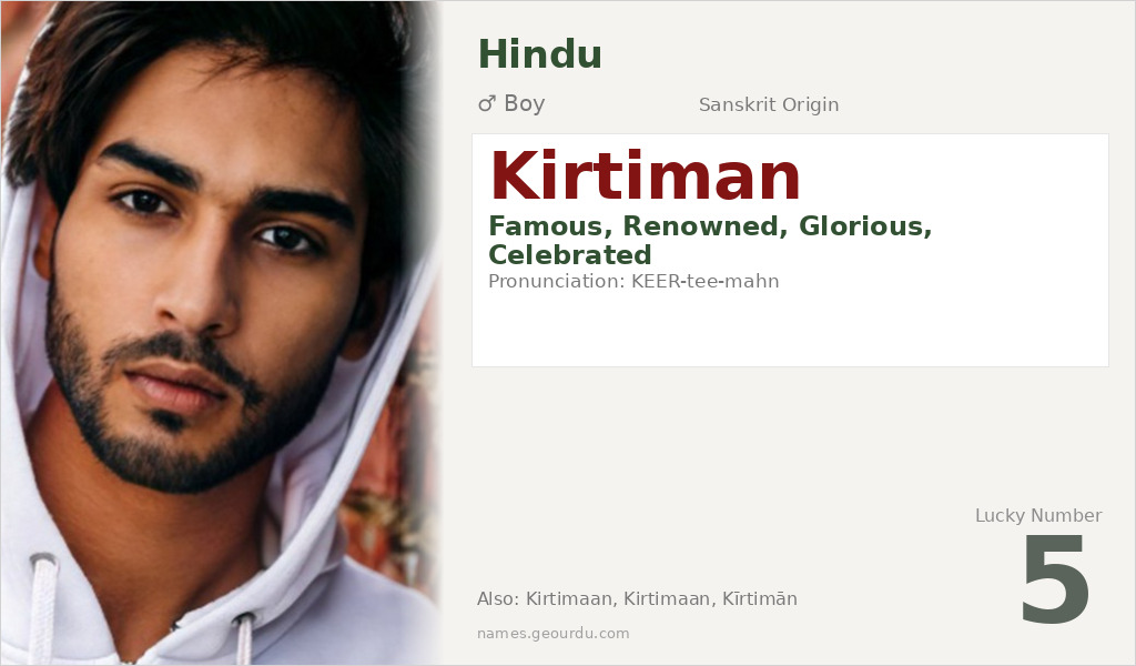 Kirtiman Name Meaning and Details