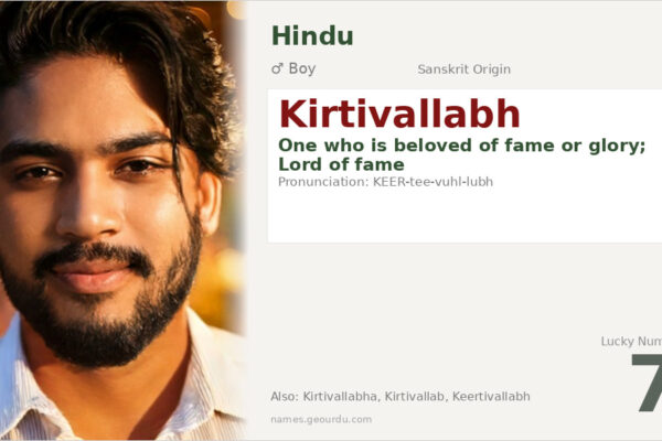 Kirtivallabh Meaning — Sanskrit Origin, Boy Name & Details (2025)