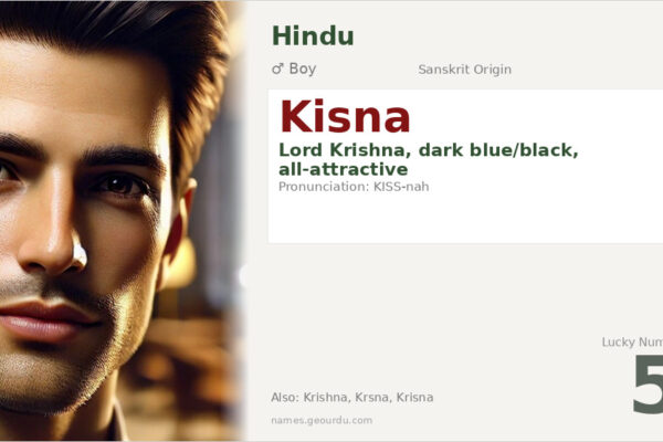 Kisna Name Meaning — Sanskrit Origin, Boy & Hindu Details (2025)