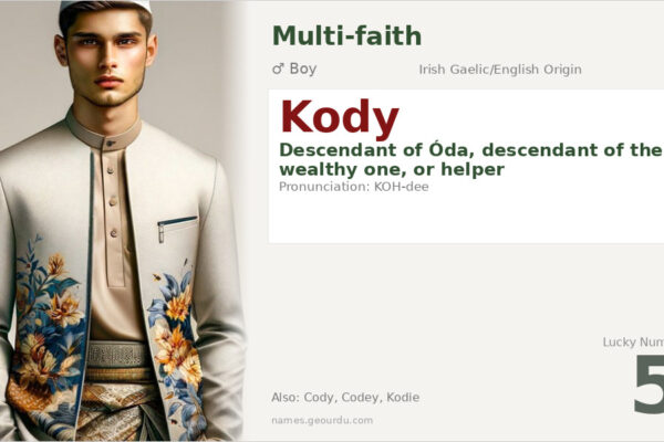 Kody Name Meaning — Irish Origin, Boy Name & Details (2025)