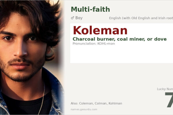 Koleman Name Meaning — Origin, Gender & Details (2025)