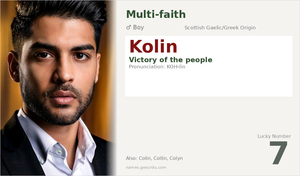 Kolin Name Meaning and Details