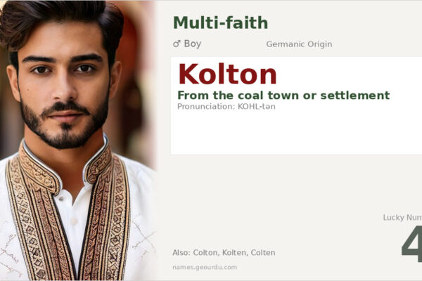 Kolton Name Meaning — Origin, Gender & Details (2025)