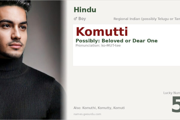 Komutti Name Meaning — Origin, Gender & Details (2025)