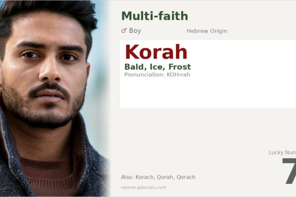 Korah Name Meaning — Hebrew Origin, Biblical Significance & Details