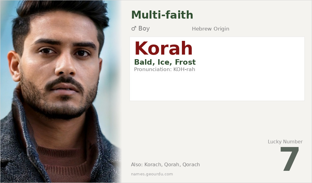 Korah Name Meaning and Details