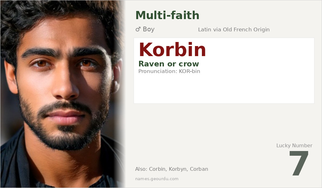 Korbin Name Meaning and Details