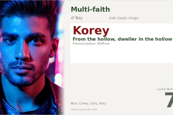 Korey Name Meaning — Irish Origin, Boy’s Name & Details (2025)