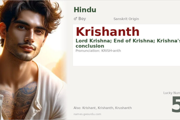 Krishanth Name Meaning — Origin, Gender & Details (2025)