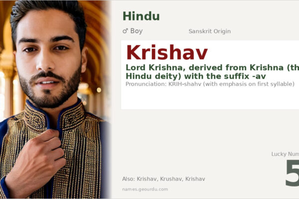 Krishav Name Meaning — Sanskrit Origin, Boy Name & Details (2025)