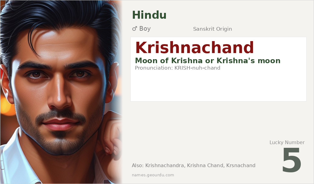 Krishnachand Name Meaning and Details