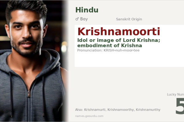 Krishnamoorti Meaning — Sanskrit Origin, Hindu Boy Name & Details (2025)
