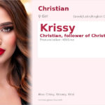 Krissy Name Meaning and Details