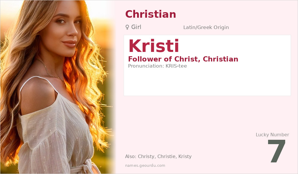Kristi Name Meaning and Details