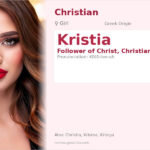 Kristia Name Meaning and Details