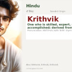 Krithvik Name Meaning and Details