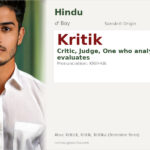 Kritik Name Meaning and Details