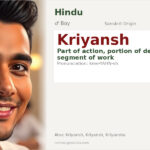 Kriyansh Name Meaning and Details