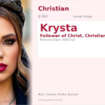 Krysta Name Meaning and Details