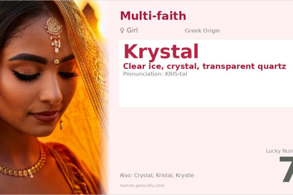 Krystal Name Meaning — Greek Origin, Girl Name & Details (2025)