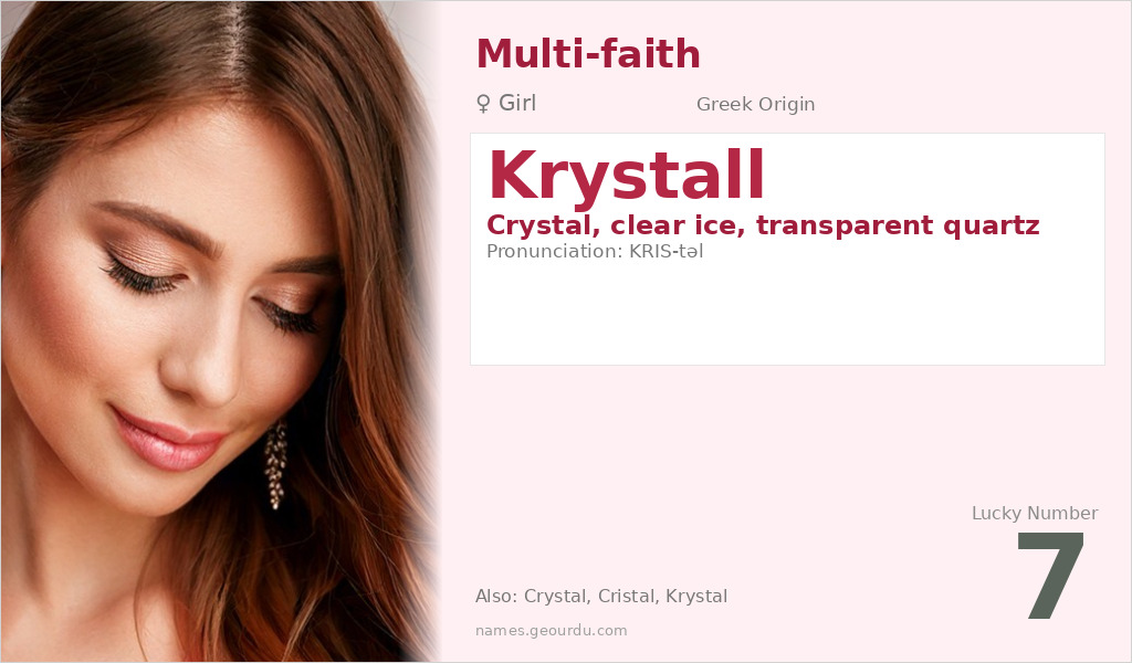 Krystall Name Meaning and Details
