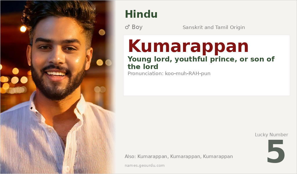 Kumarappan Name Meaning and Details