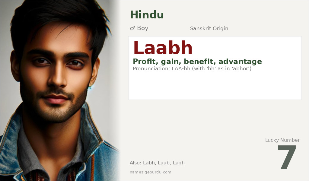 Laabh Name Meaning and Details