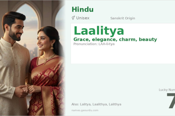 Laalitya Name Meaning — Sanskrit Origin, Gender & Details (2025)
